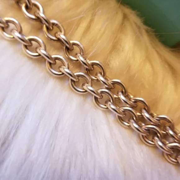 Tiffany & Co. Silver Necklace with White Ribbon - Picture 5 of 6